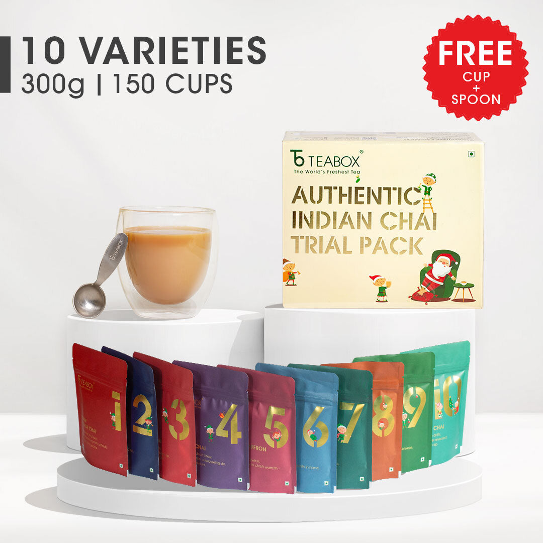 12 Days of Chai Advent Calendar (Free Valencia Glass Teacup & Ideal Teaspoon) -