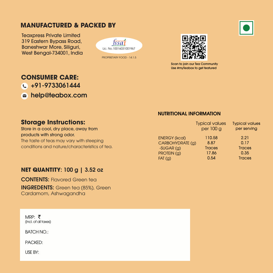 Green Tea Ashwagandha Vitality