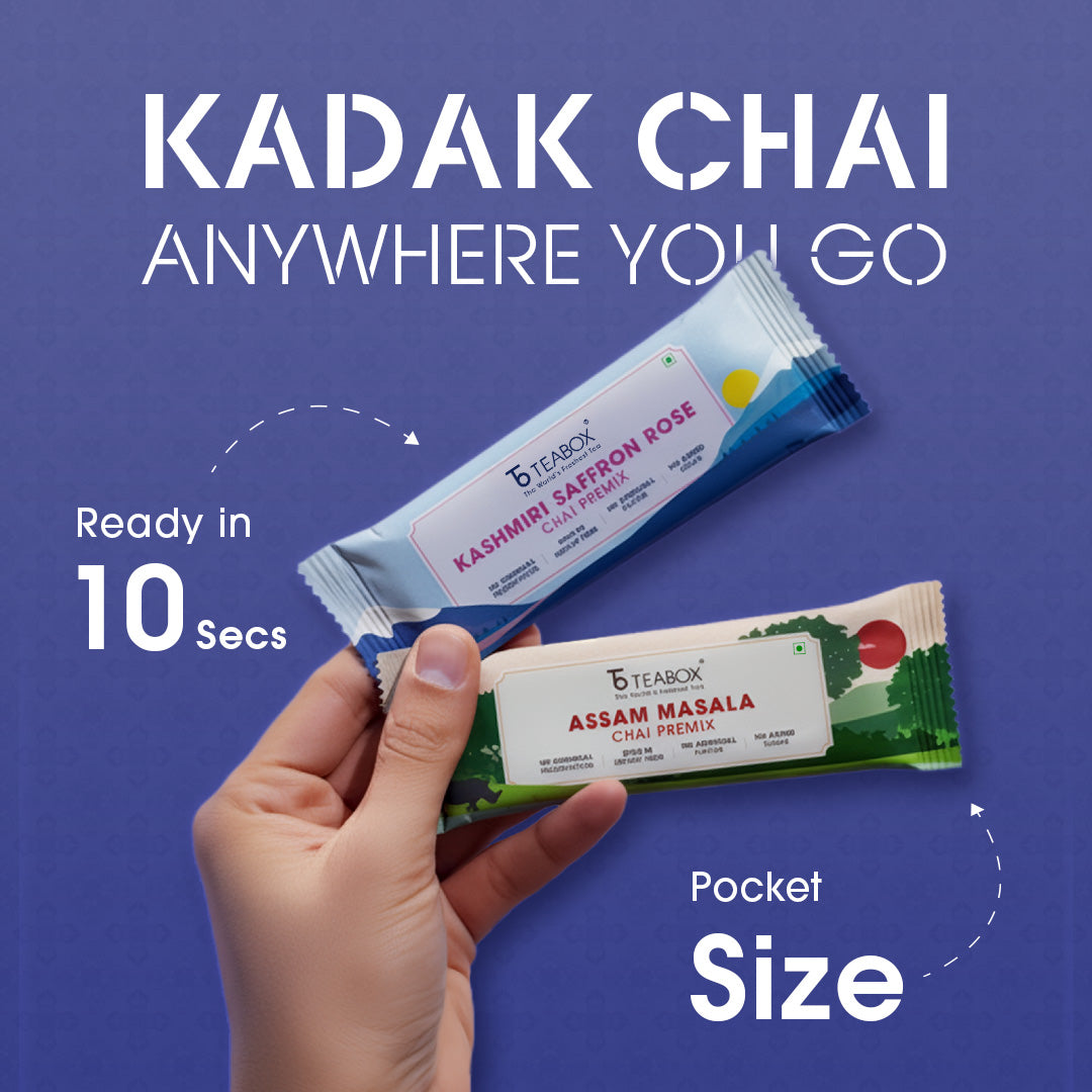 Teabox Assorted Chai Premix <br> (10 Single Serve Sachets)