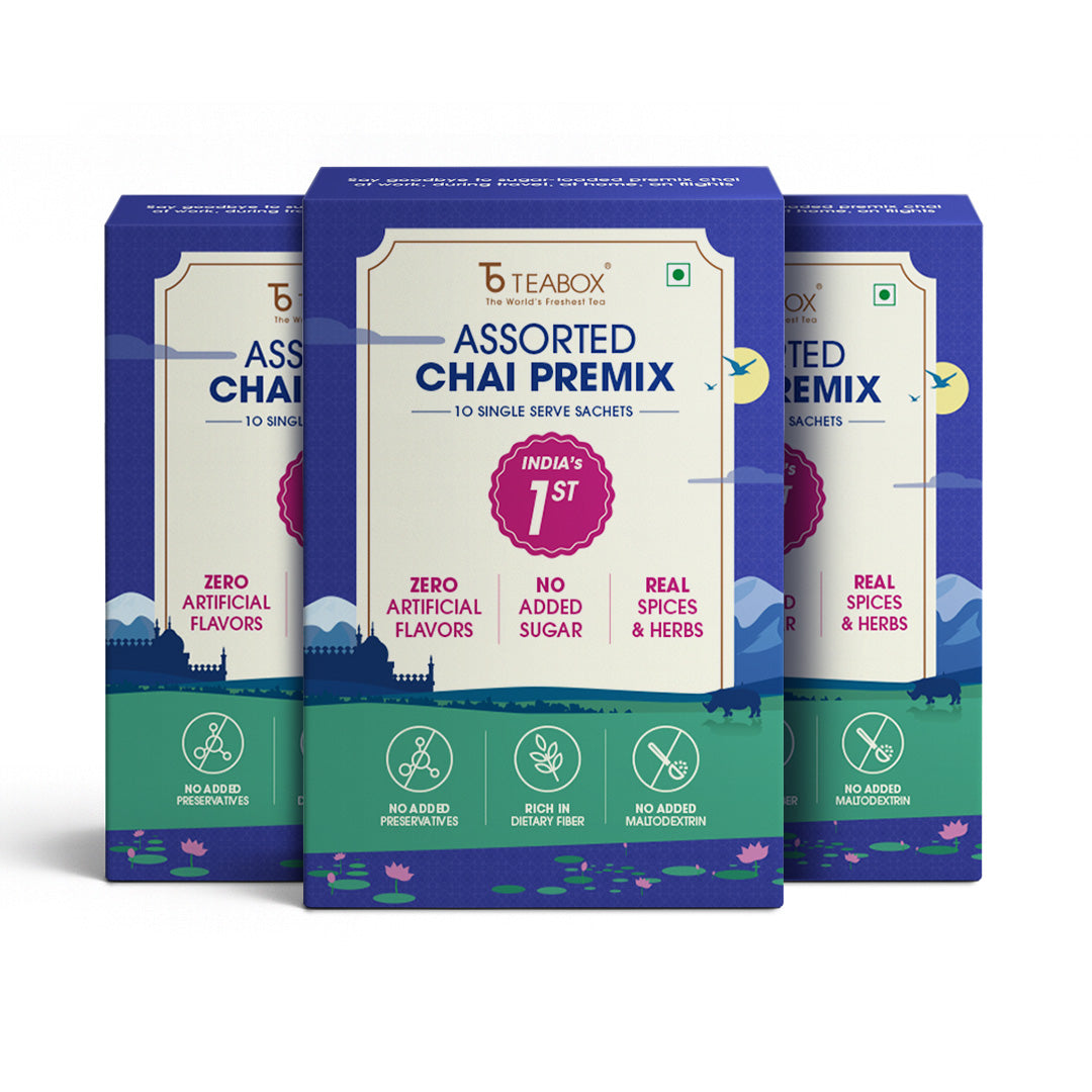 Teabox Assorted Chai Premix (10 Single Serve Sachets)