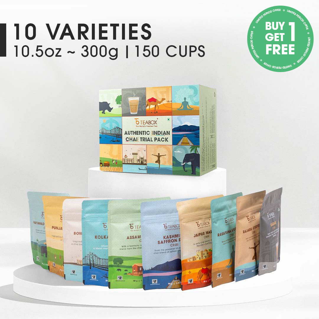 Authentic Indian Chai Trial Pack - Buy 10 Chais & Get 10 Chais Free (2 Boxes)