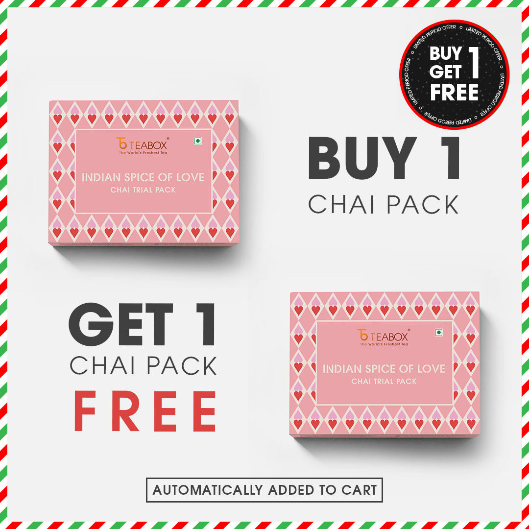 Indian Spice Of Love Chai Trial Pack - Buy 10 Chais & Get 10 Chais Free (2 Boxes)