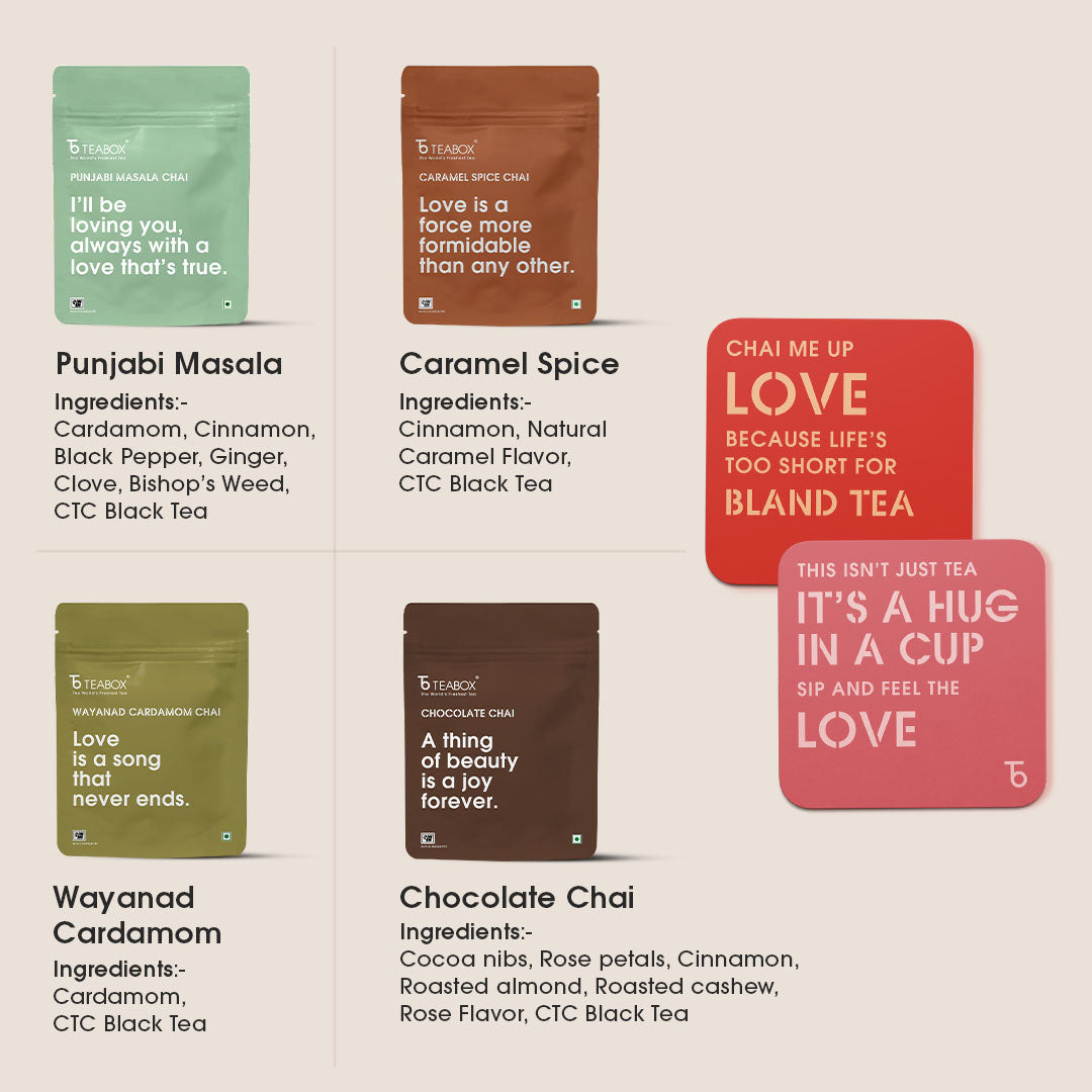 Indian Spice Of Love Chai Trial Pack - Buy 10 Chais & Get 10 Chais Free (2 Boxes)
