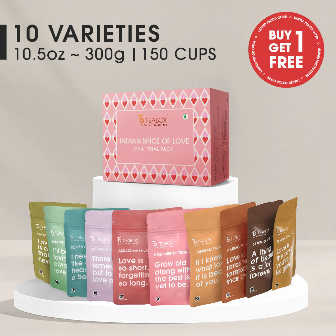Indian Spice Of Love Chai Trial Pack - Buy 10 Chais & Get 10 Chais Free (2 Boxes)