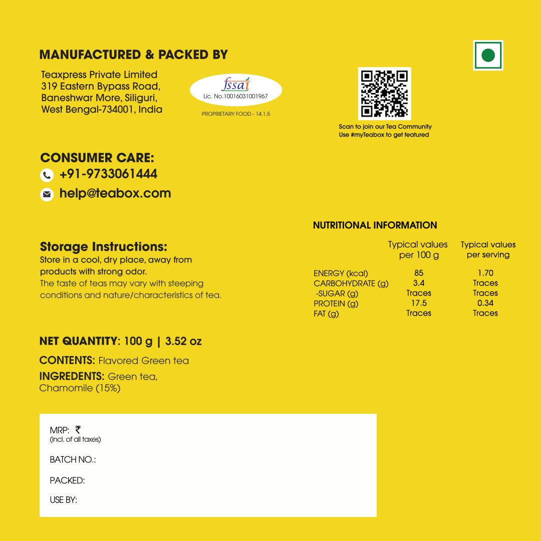 Green Tea Chamomile Sleep