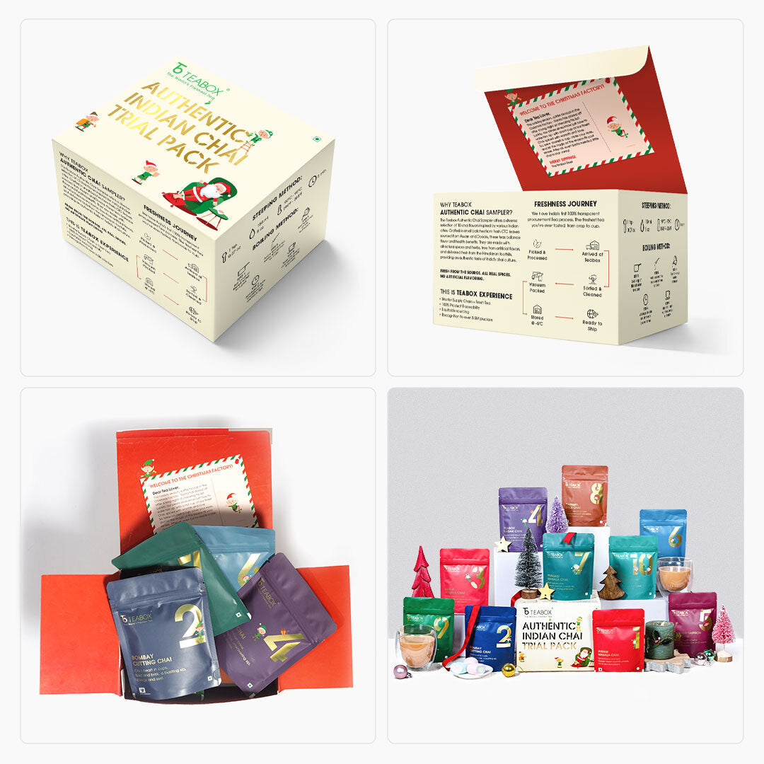 12 Days of Chai Advent Calendar (Free Valencia Glass Teacup & Ideal Teaspoon) -