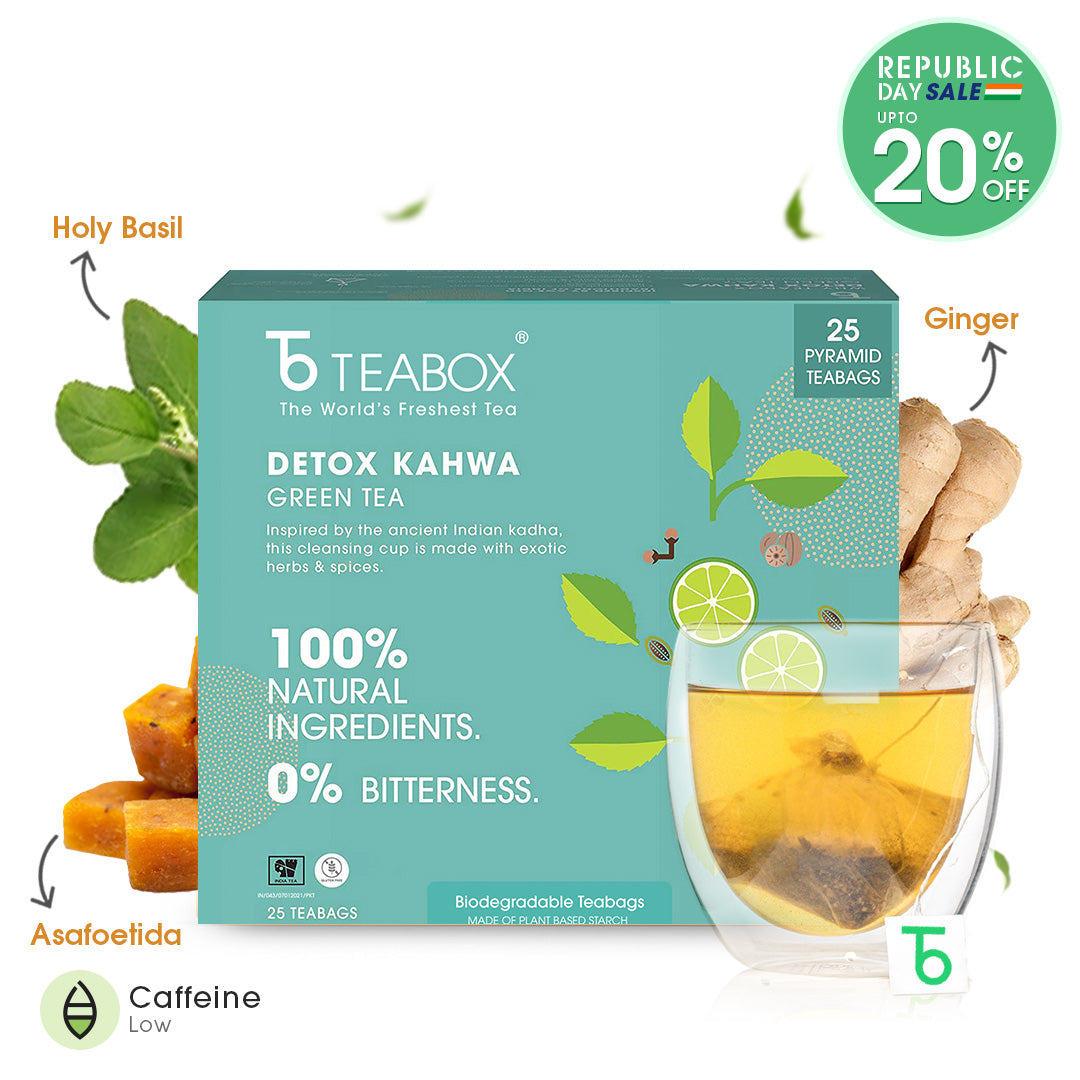 Green Tea Detox Kahwa (Teabags)