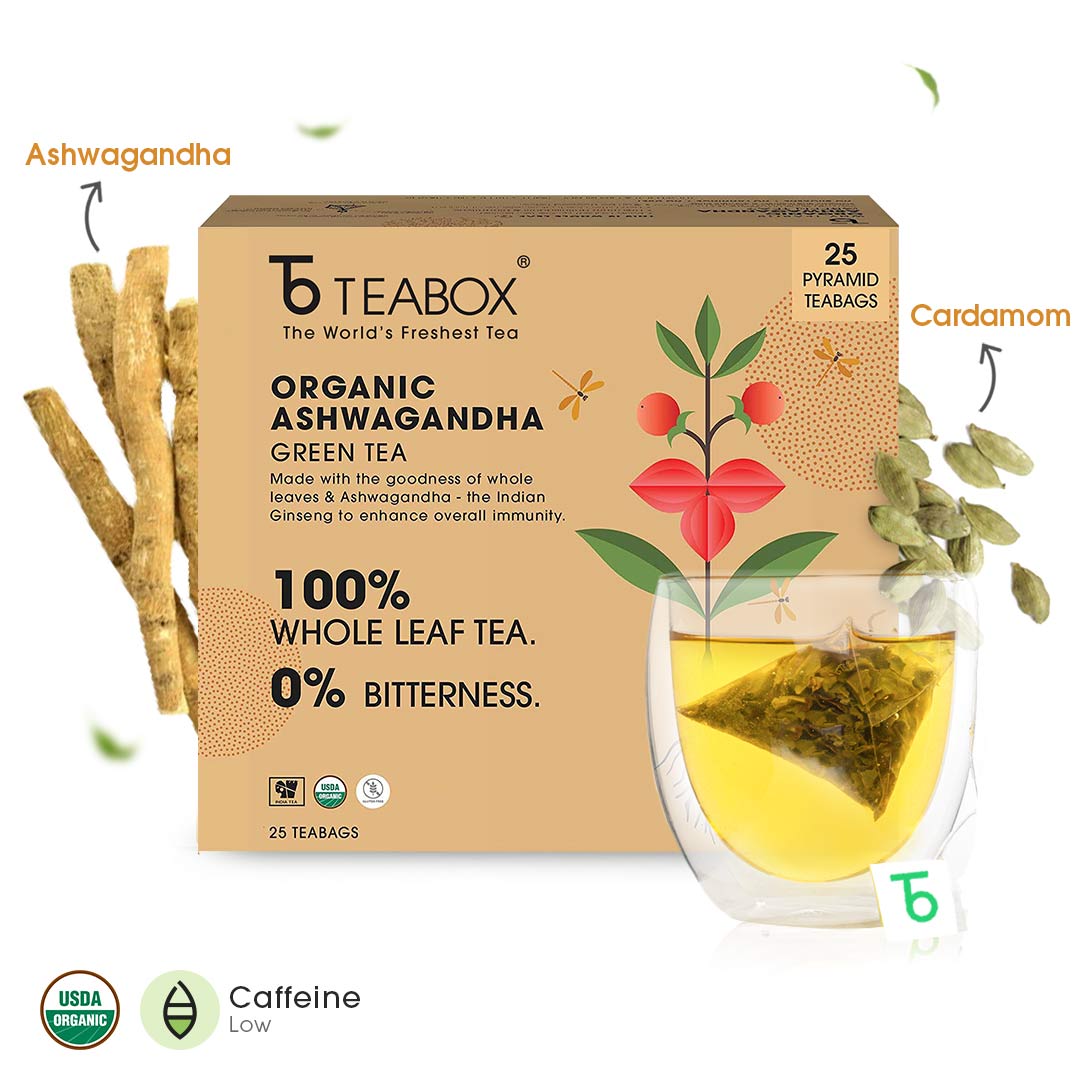 Organic Ashwagandha Green (Teabags)
