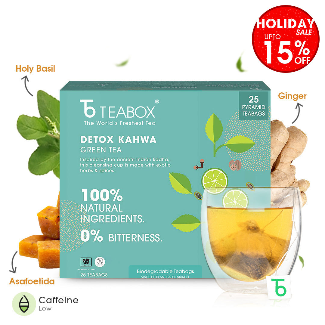 Green Tea Detox Kahwa (Teabags)