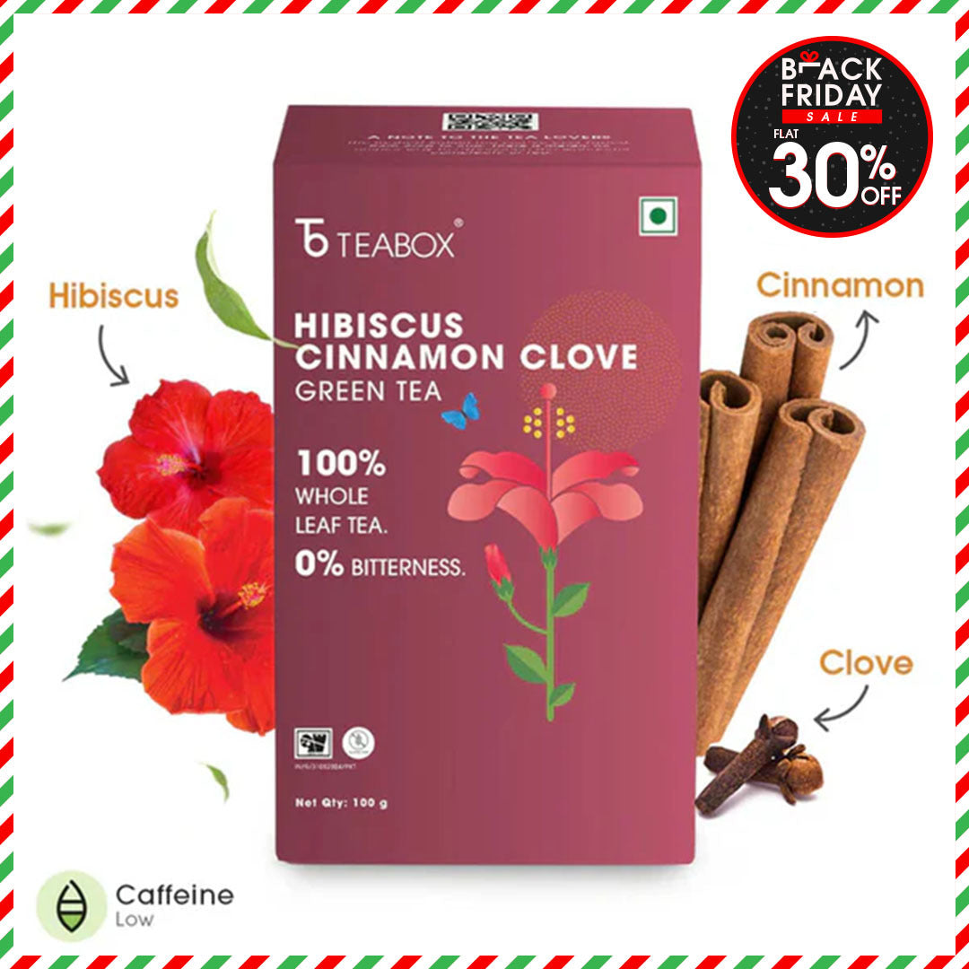 Green Tea Hibiscus Cinnamon Clove Energy