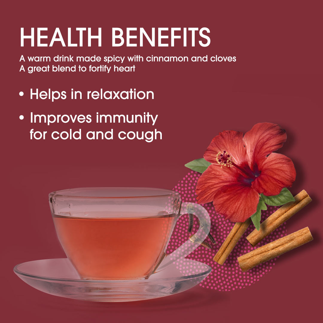 Green Tea Hibiscus Cinnamon Clove Energy