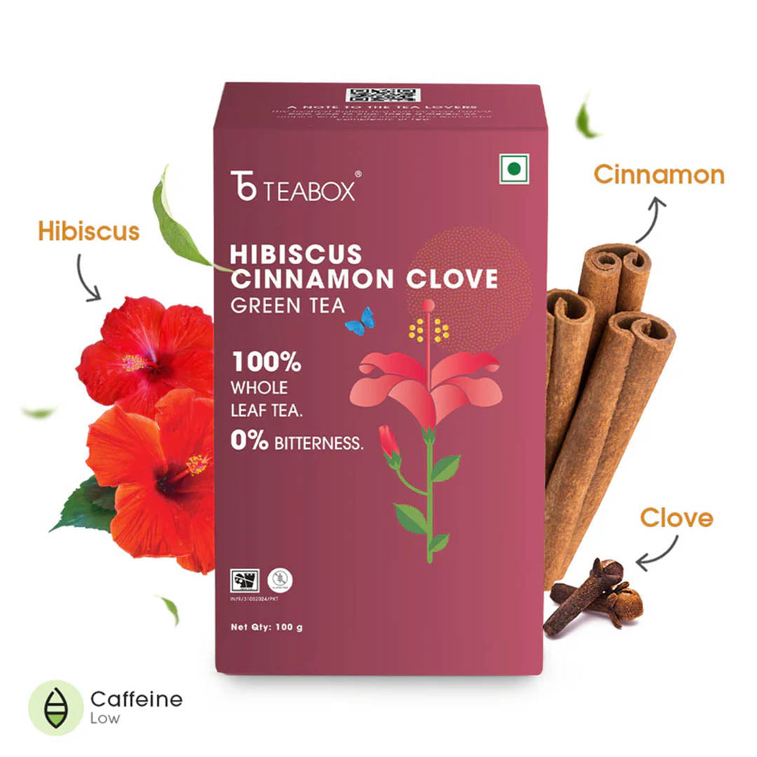 Green Tea Hibiscus Cinnamon Clove Energy