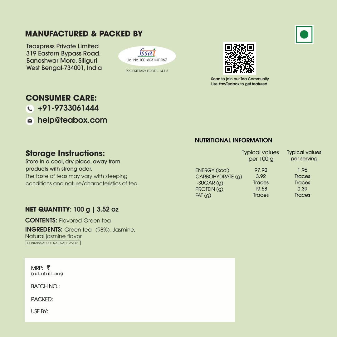 Green Tea Jasmine Soothe