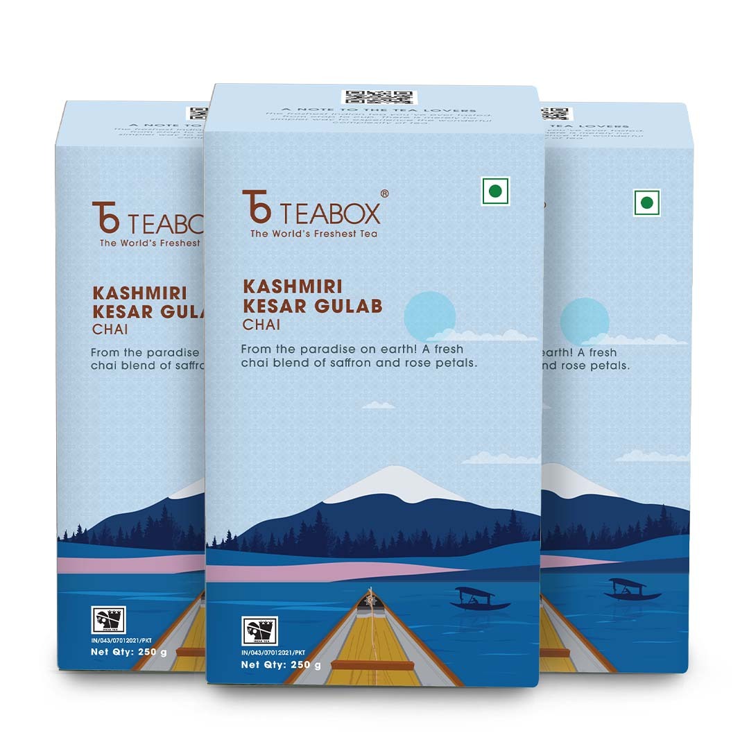 Kashmiri Saffron Rose Chai