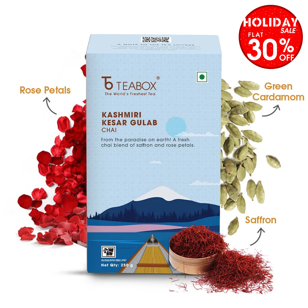 Kashmiri Saffron Rose Chai