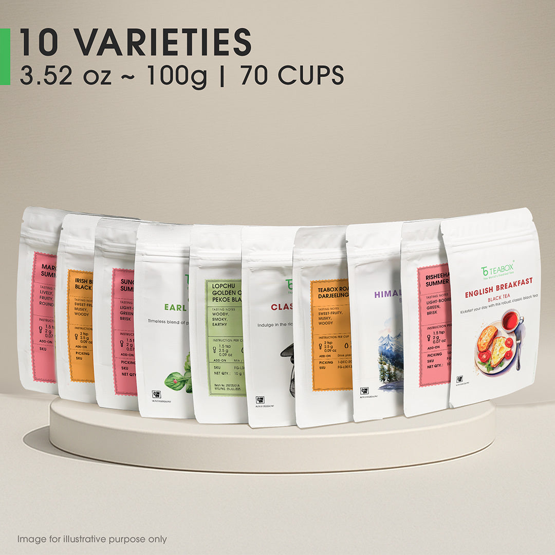 Indian Whole Leaf Pack of 10 Assorted Teas