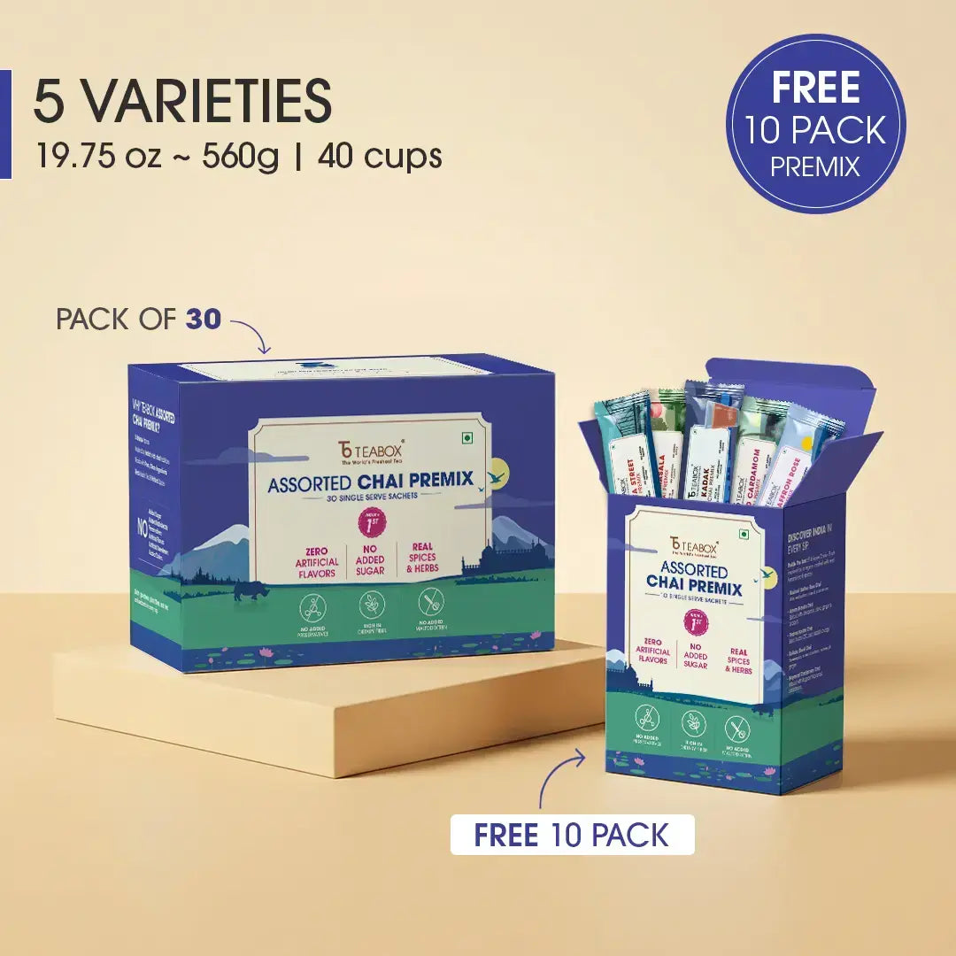 Instant Chai Latte Mix (Pack of 30 + 10 Free)