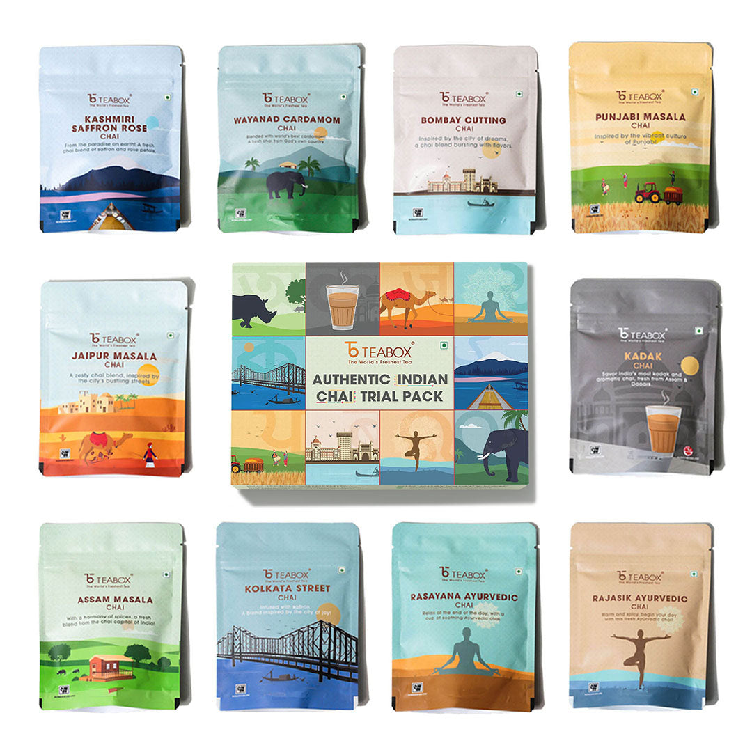 Authentic Indian Chai Sampler (Try One, Gift One)