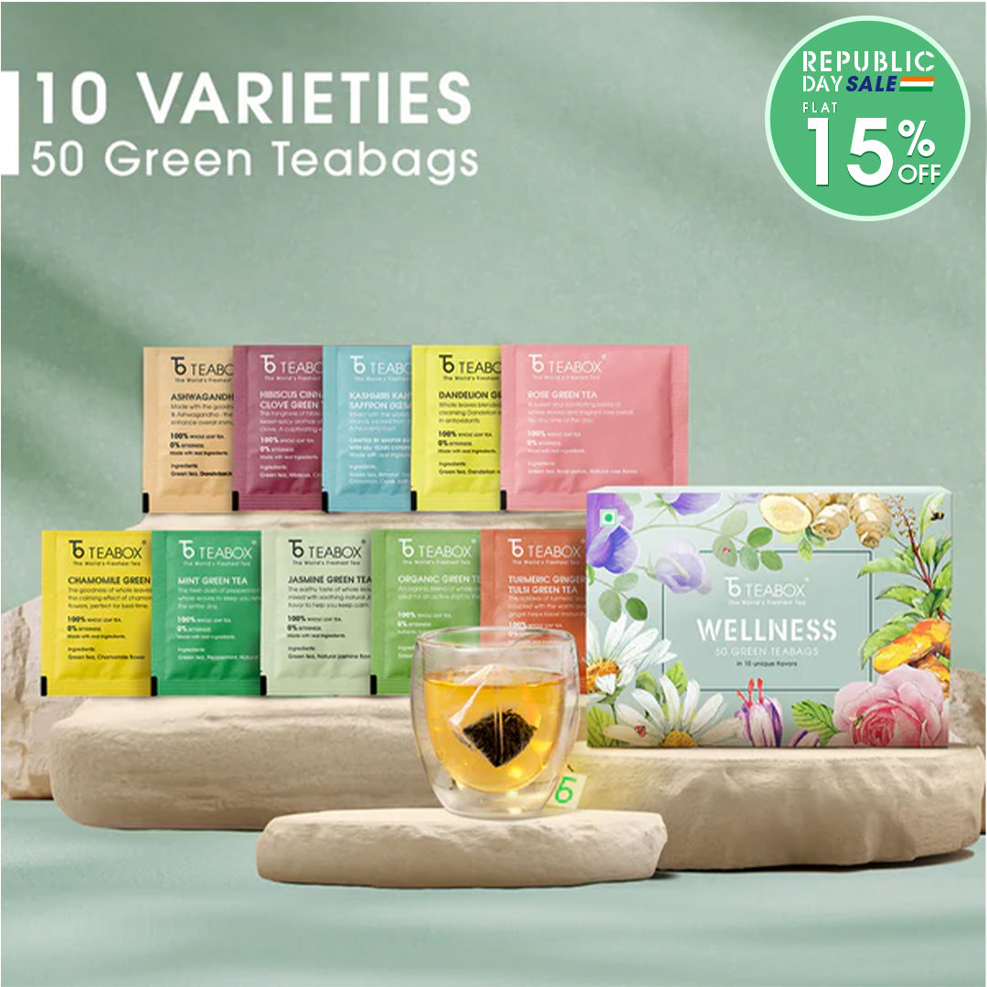 Wellness Green Teabag Sampler (50 Teabags)