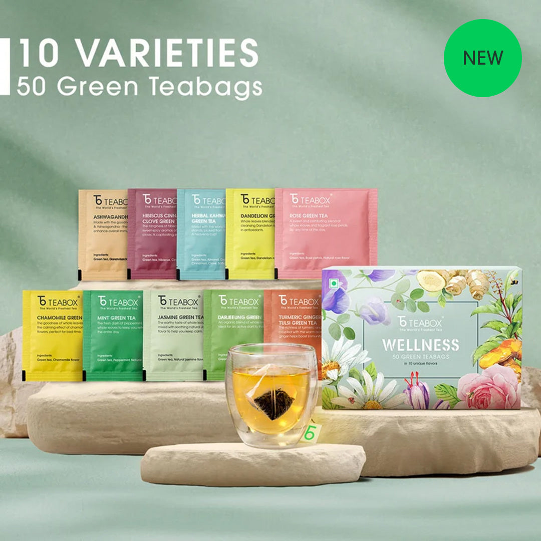 Wellness Green Teabag Sampler (50 Teabags)