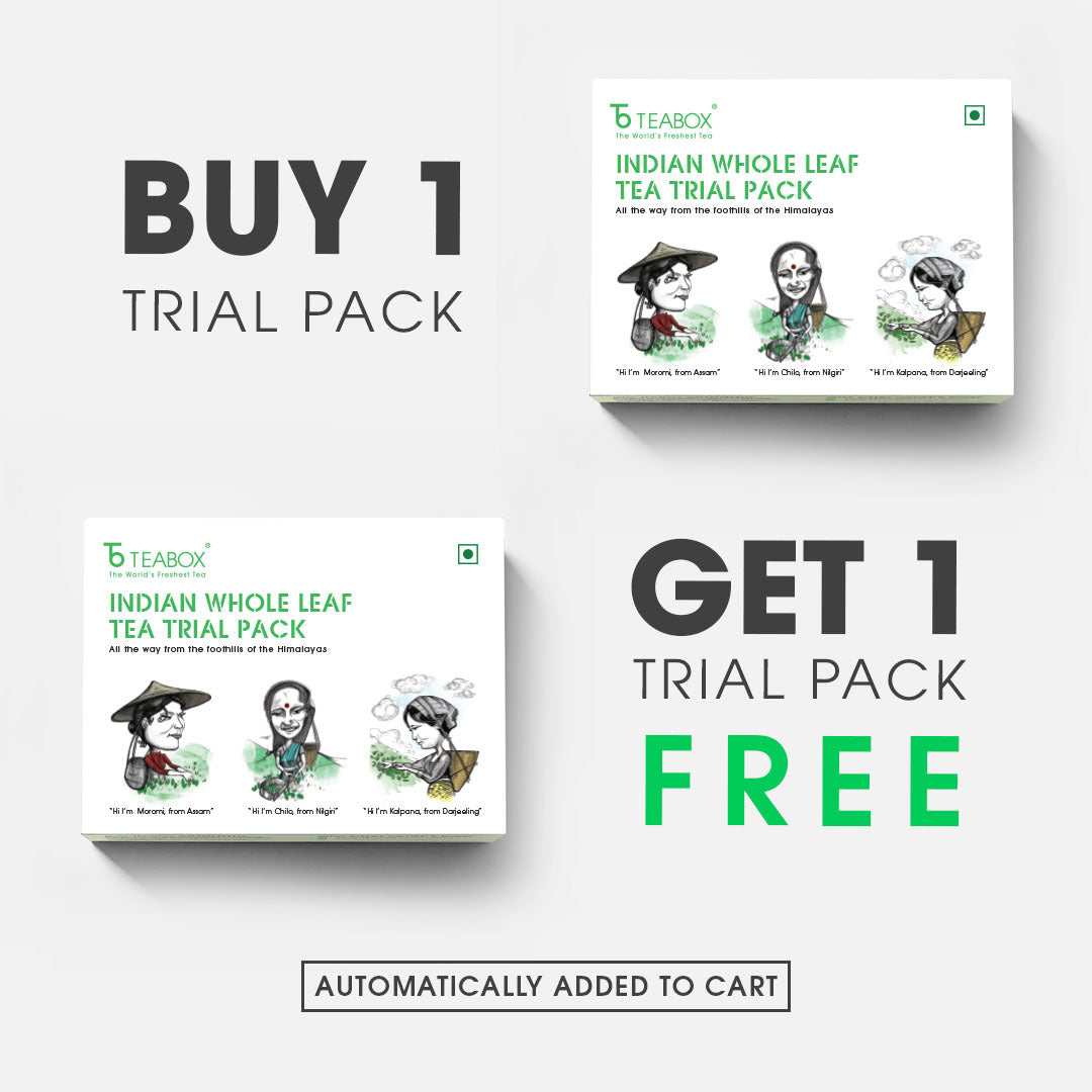 Indian Whole Leaf Tea Trial Pack - Buy 10 Teas & Get 10 Teas Free (2 Boxes)
