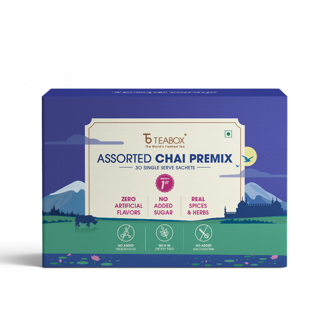Teabox Assorted Chai Premix (+FREE Pack of 10)