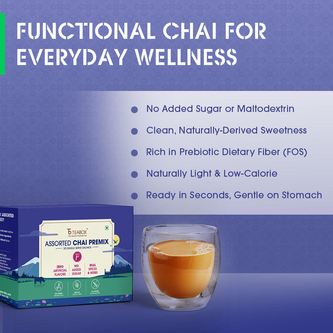 Teabox Assorted Chai Premix (+FREE Pack of 10)