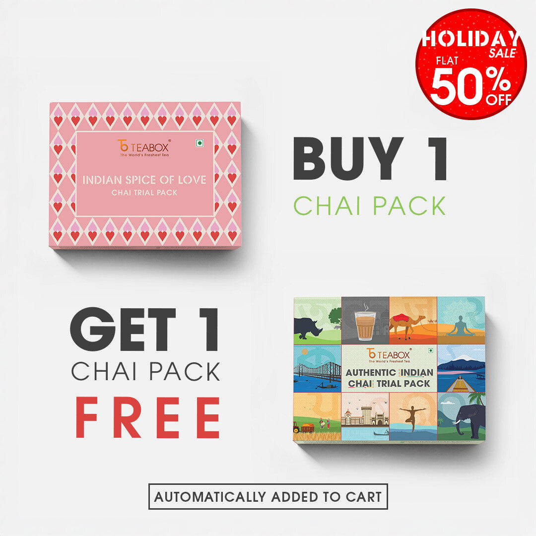 Authentic Indian Chai Sampler (Try One, Gift One)