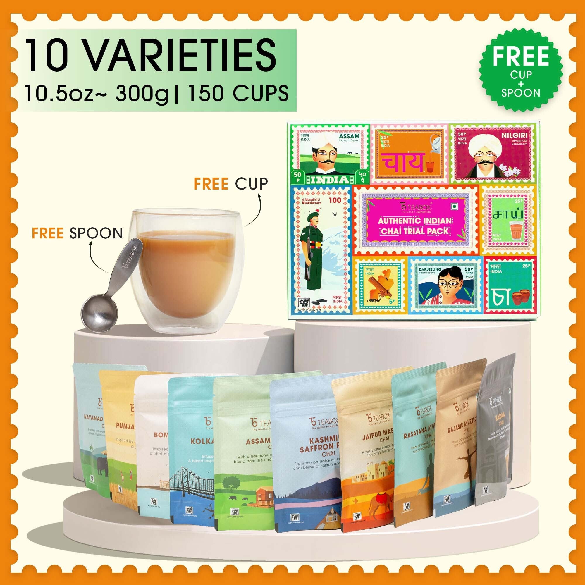 Authentic Indian Chai Trial Pack (Independence Day Edition)
