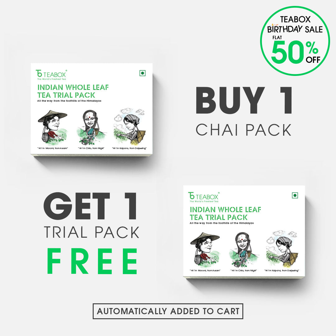 Indian Whole Leaf Tea Trial Pack (Buy 12 Teas Get 12 Teas Free)