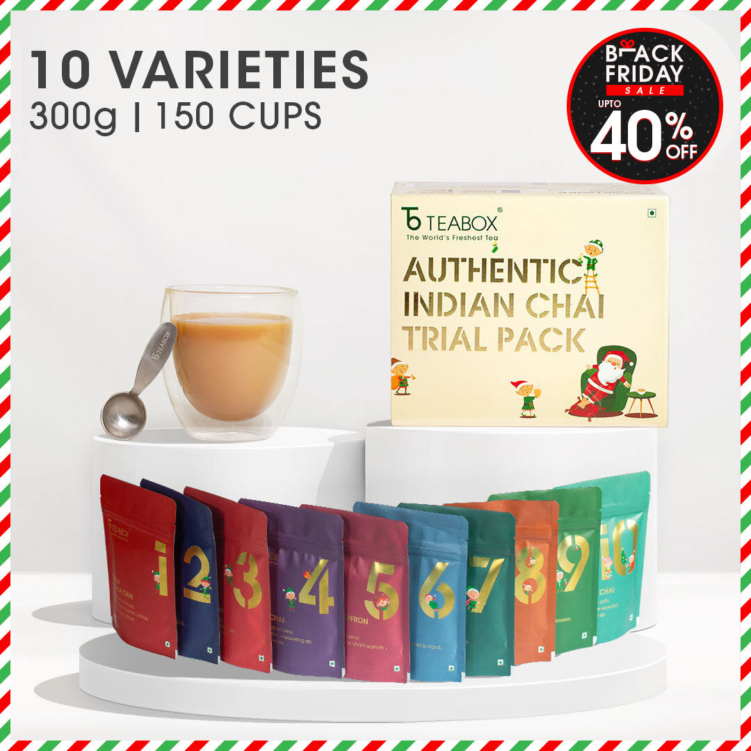 12 Days of Chai Advent Calendar (Free Valencia Glass Teacup & Ideal Teaspoon)