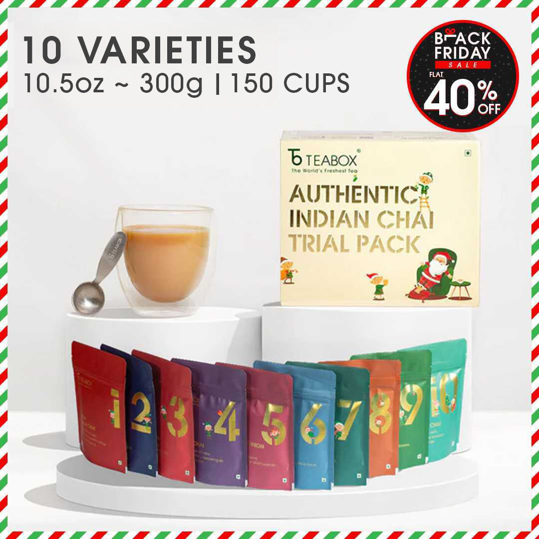 12 Days of Chai Advent Calendar (Free Valencia Glass Teacup & Ideal Teaspoon)