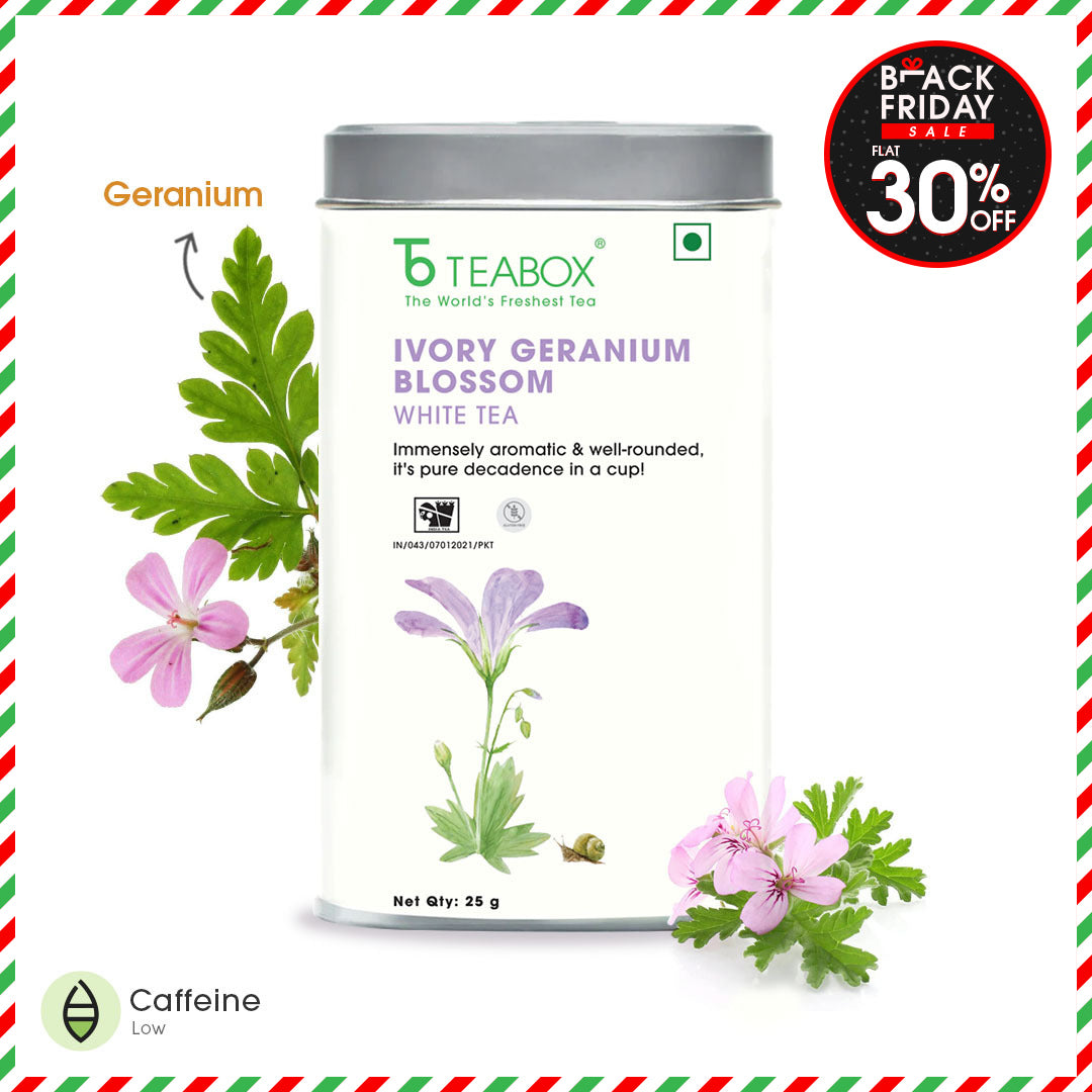 Ivory Geranium Blossom White