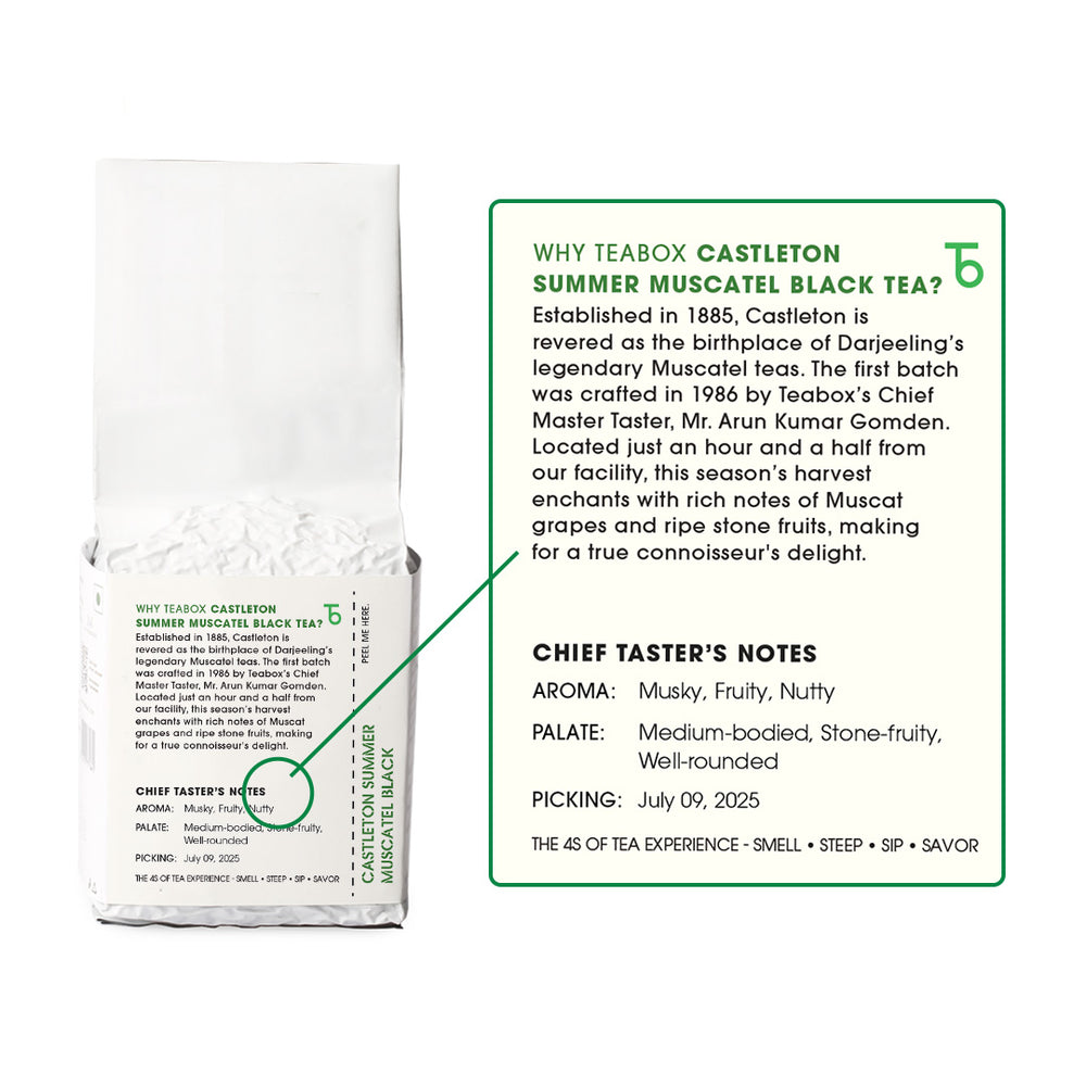Buy 2025 Darjeeling Castleton Summer Muscatel Black Tea Online | Teabox