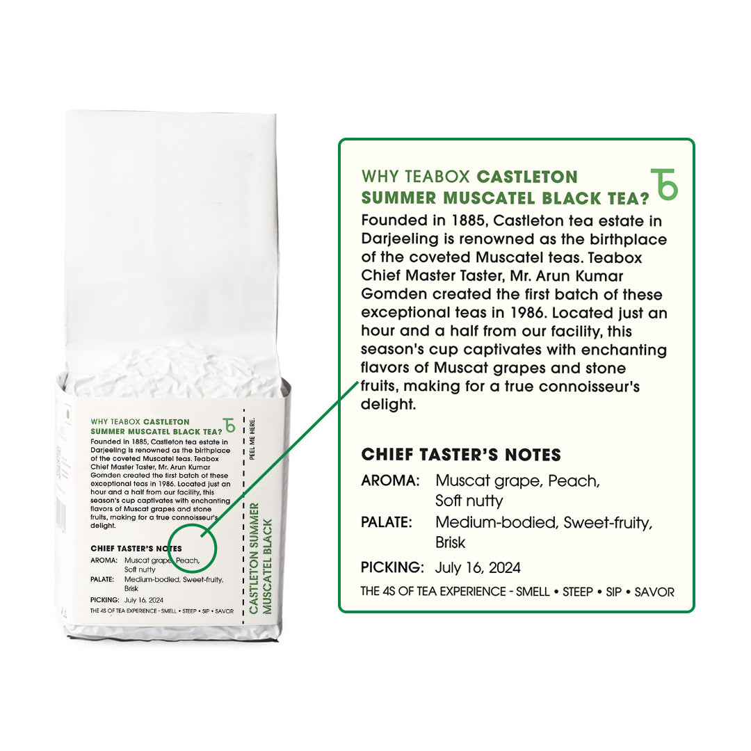Buy 2024 Darjeeling Castleton Summer Muscatel Black Tea Online | Teabox