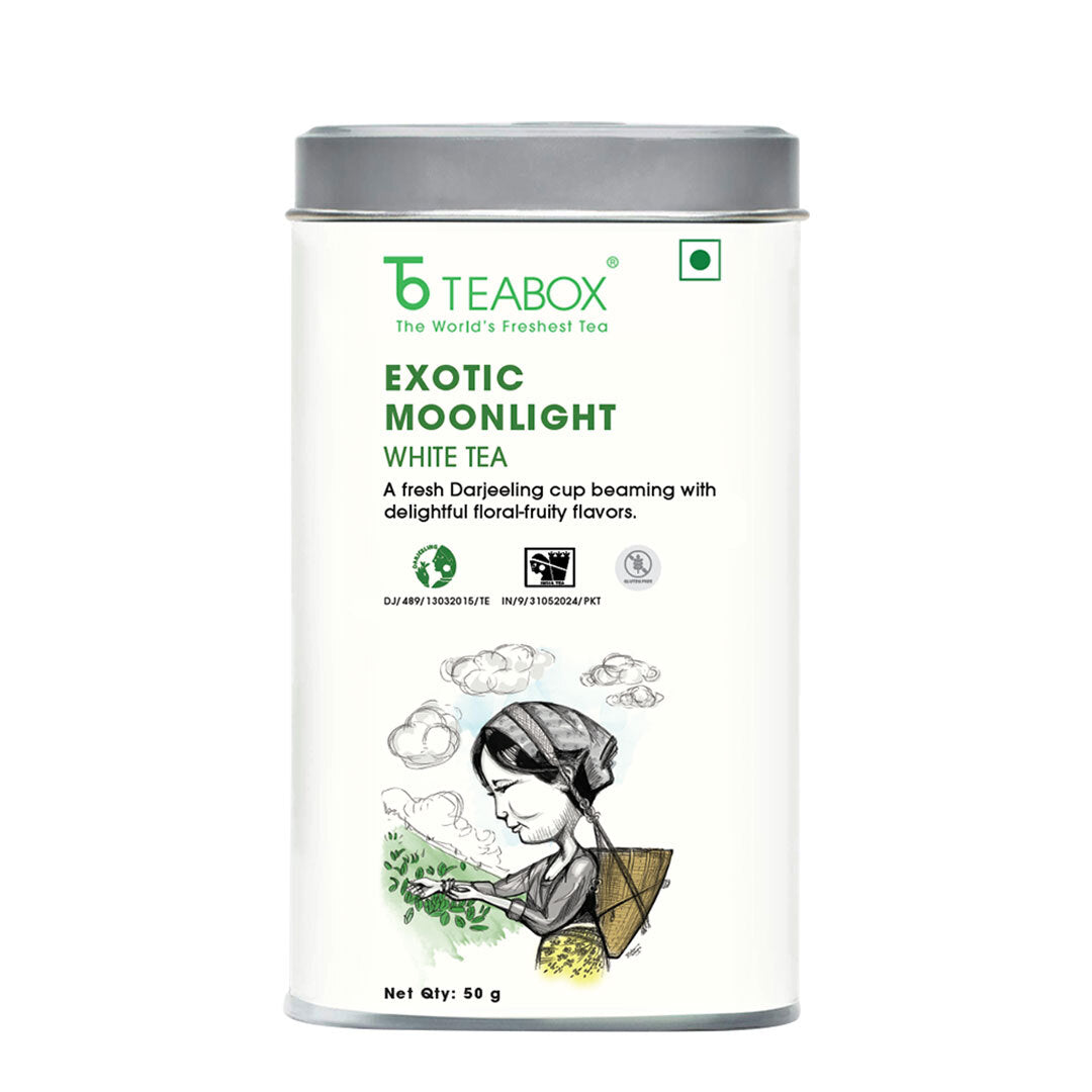 Buy 2026 Darjeeling Exotic Moonlight White Tea Online | Teabox