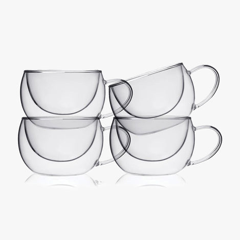 Duple Glass Teacup (Set of 4)