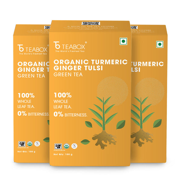 Organic Turmeric Ginger Tulsi Green