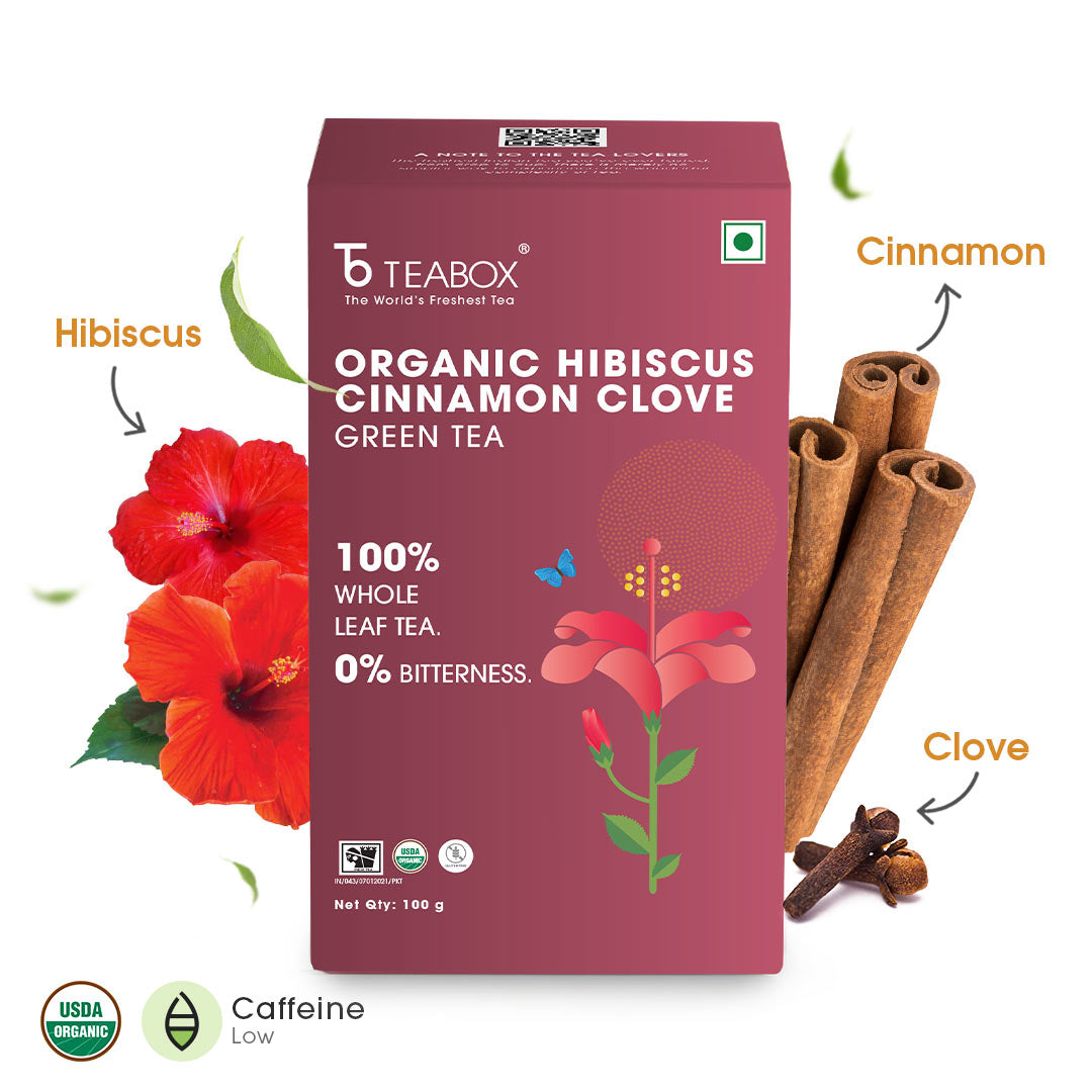 Organic Hibiscus Cinnamon Clove Green