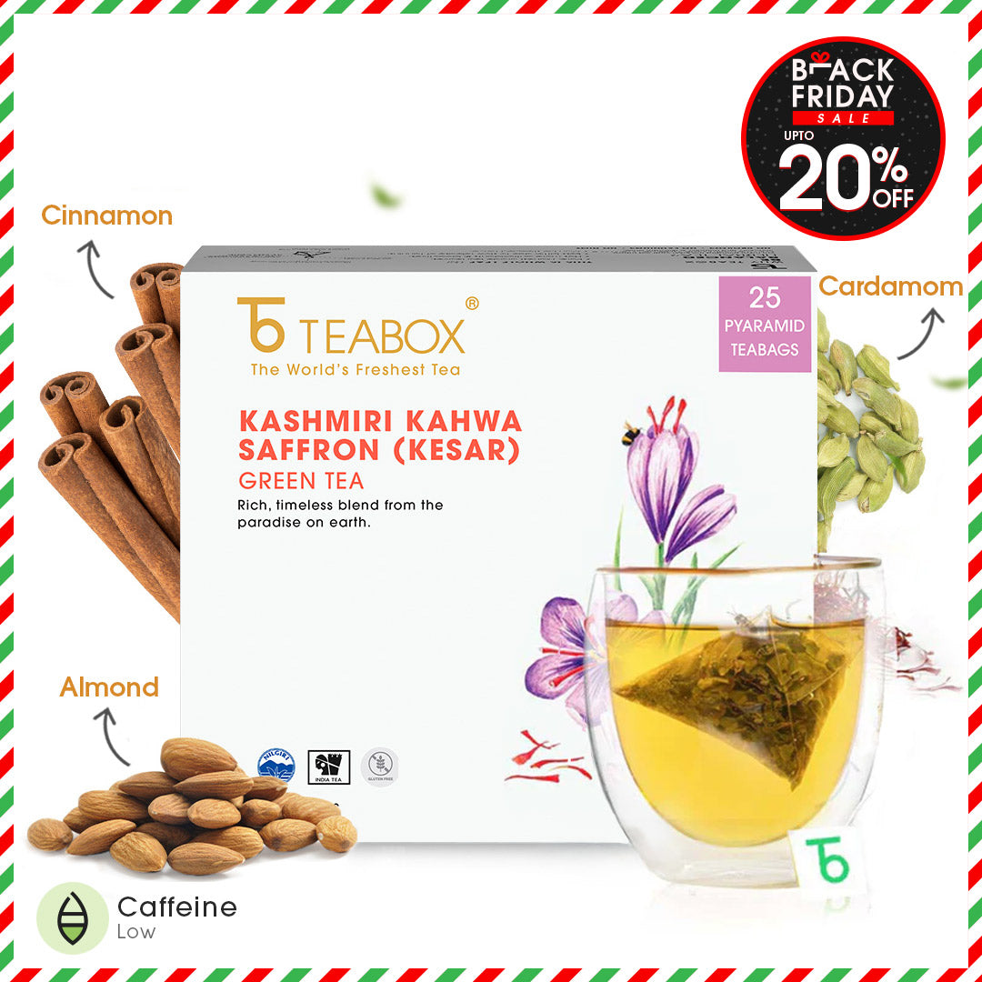 Green Tea Kashmiri Kahwa (Teabags)