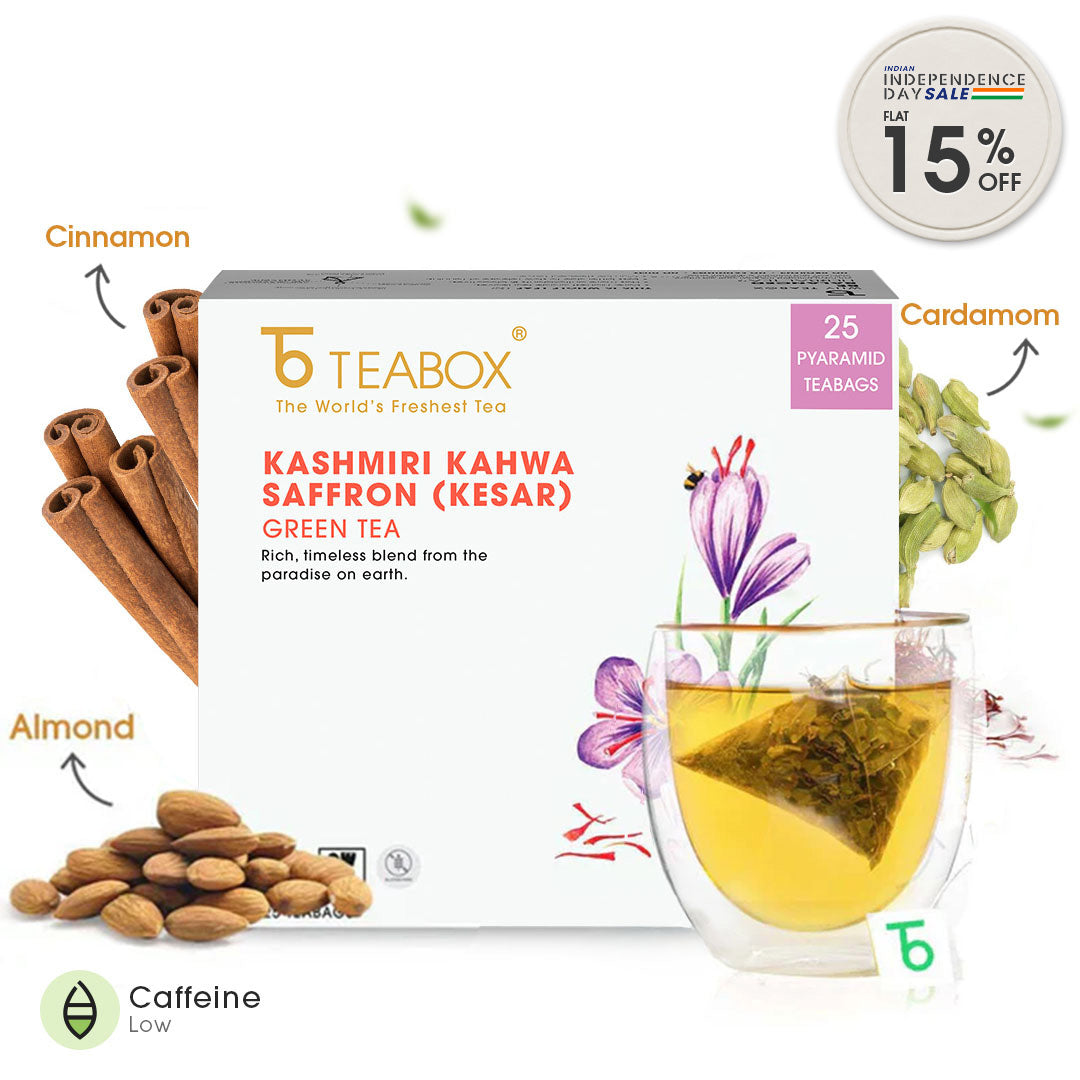 Green Tea Kashmiri Kahwa (Teabags)