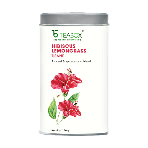Buy 2023 Hibiscus Lemongrass Tisane Online. 100 Natural & Healthy Teabox