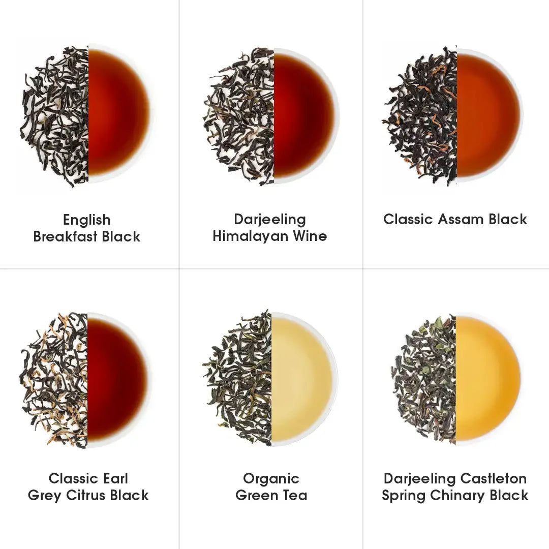 Indian Whole Leaf Trial Pack (Free Seidel Glass Tea Mug With Infuser & Ideal Teaspoon)