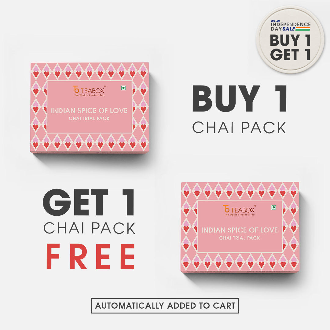 Indian Spice Of Love Chai Trial Pack - Buy 10 Chais & Get 10 Chais Free (2 Boxes)
