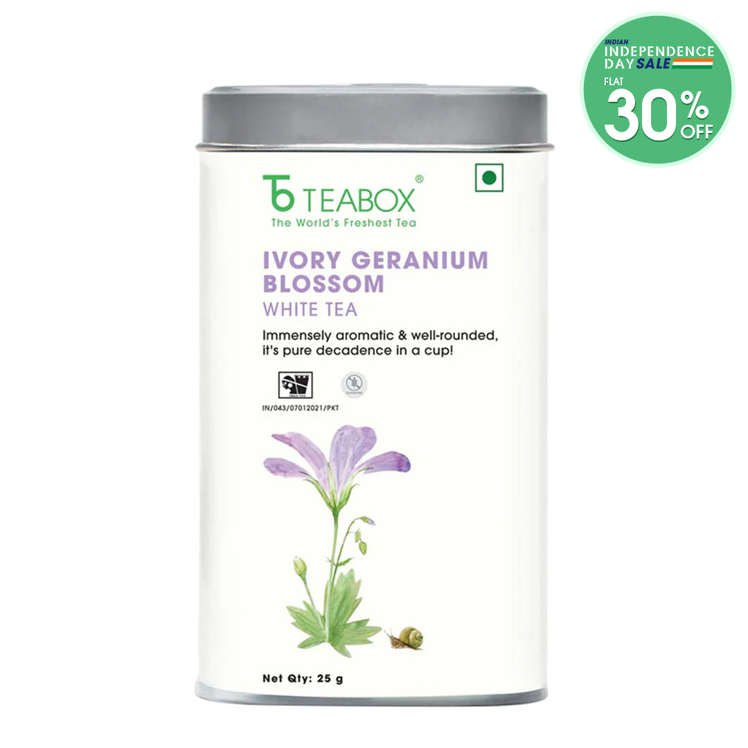 Ivory Geranium Blossom White