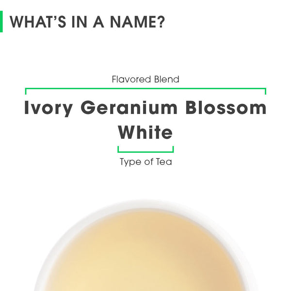 Ivory Geranium Blossom White