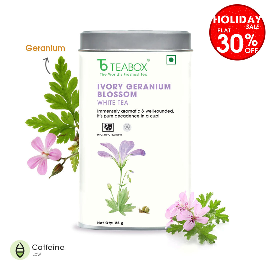 Ivory Geranium Blossom White