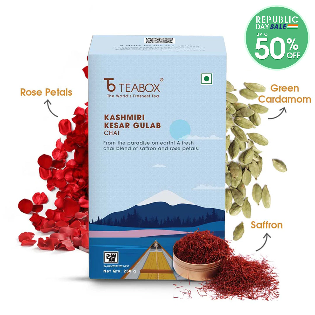 Kashmiri Saffron Rose Chai