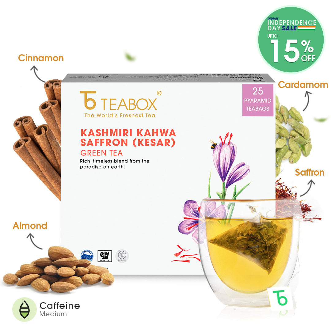 Green Tea Kashmiri Kahwa (Teabags)