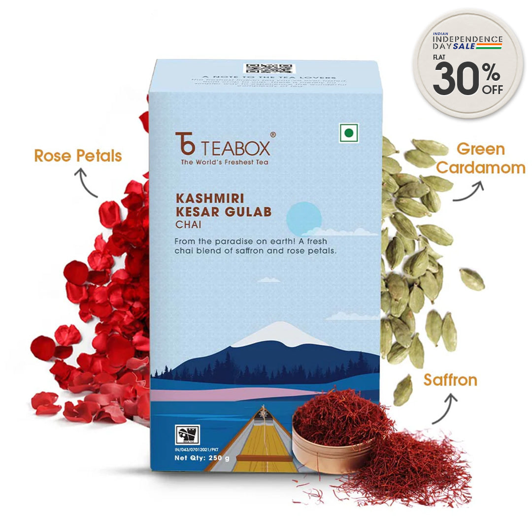 Kashmiri Saffron Rose Chai